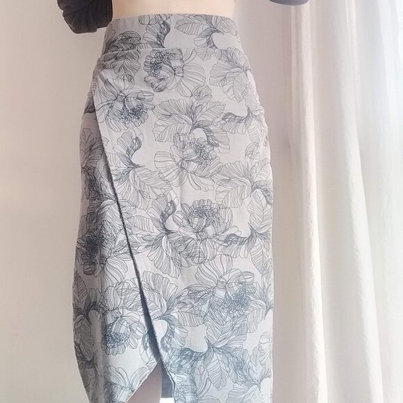 Organic Cotton Wrap Skirt - Picture 2 of 9